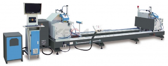 LJZ2FJ-CNC-500x5000 2-головочная пила с ЧПУ для резки алюминиевого и ПВХ-профилей